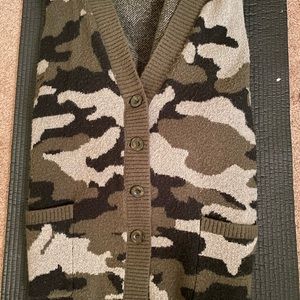 Torrid Camo Cardigan size 4